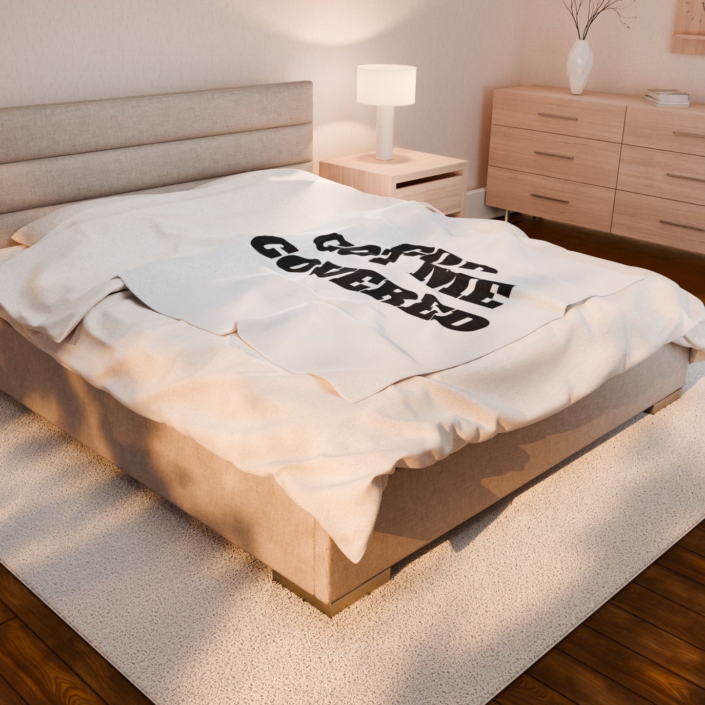 Inspirational Velveteen Plush Blanket - 'God Got Me Covered'